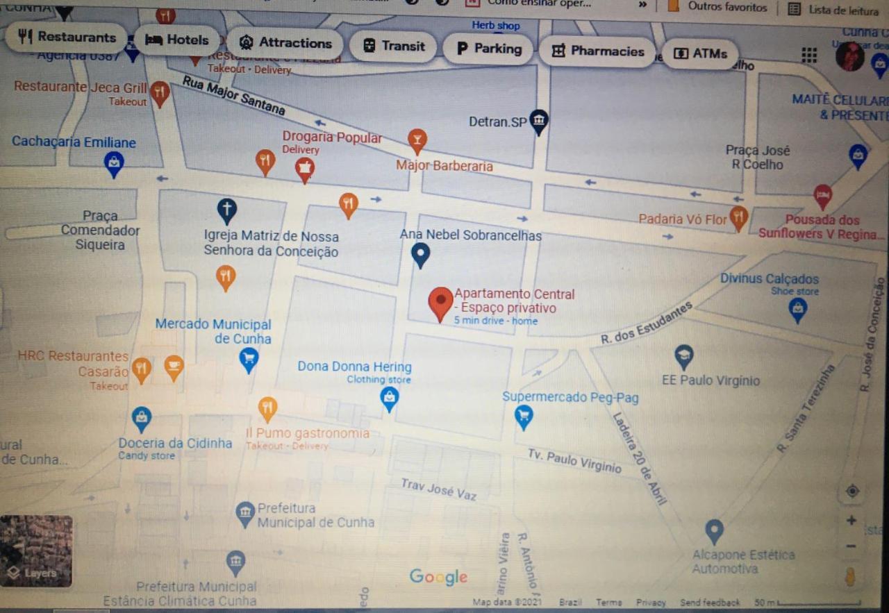 Central- Amplo Espaço P Até 6 Pessoas No Centro Apartamento Cunha